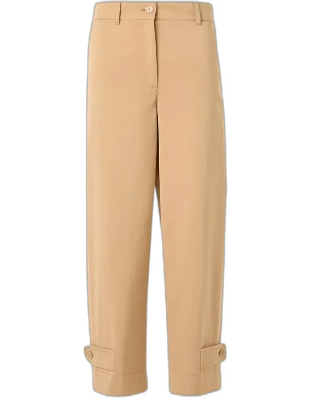 Fraser Cotton Gabardine Barrel-leg Ankle Pants
