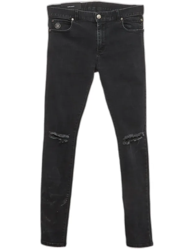 Distressed Denim Ultra Skinny Jeans S/waist 31"