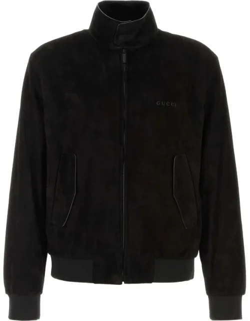 High-neck Logo-embroidered Jacket