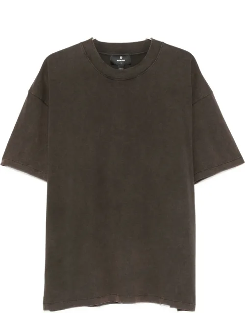 Initial Faded-effect Logo-plaque T-shirt