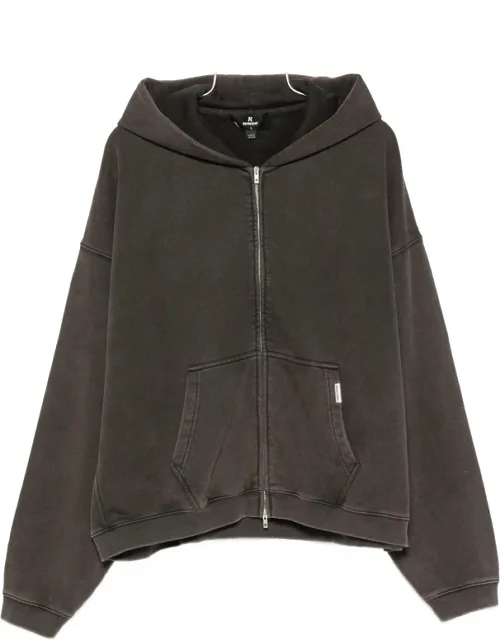 Initial Zip-up Cotton Hoodie