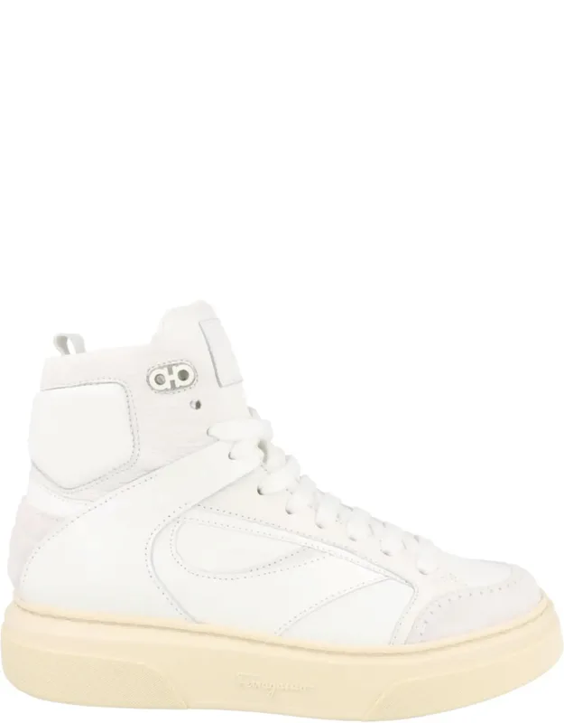 Cassio High-top Sneakers With Pebbled Finish And Back Pull Tab