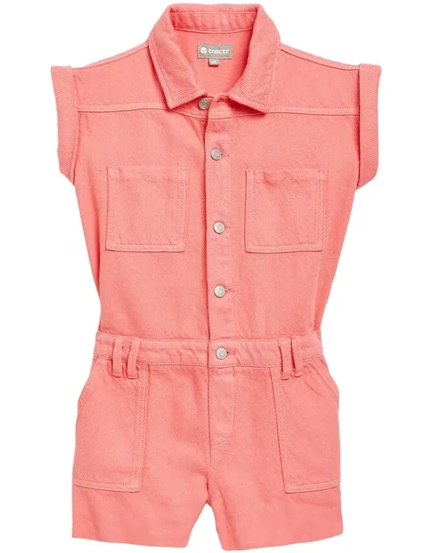 Cargo Romper With Patch Pocket
