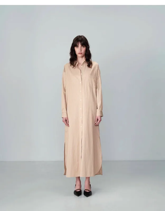 Buttoned Long Dress