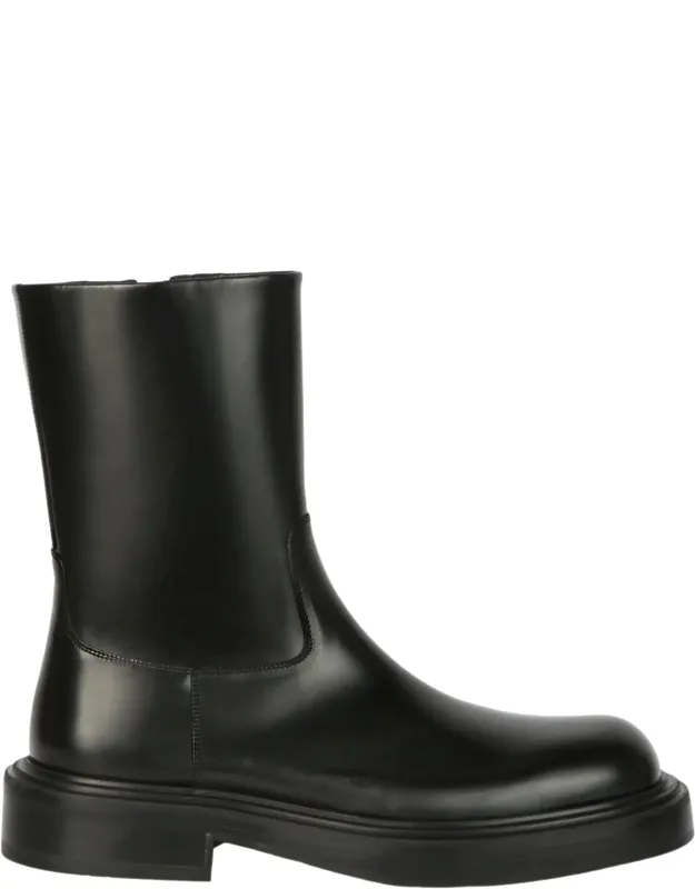Formia Ankle Boots With Side Zip Closure And Stacked Heel