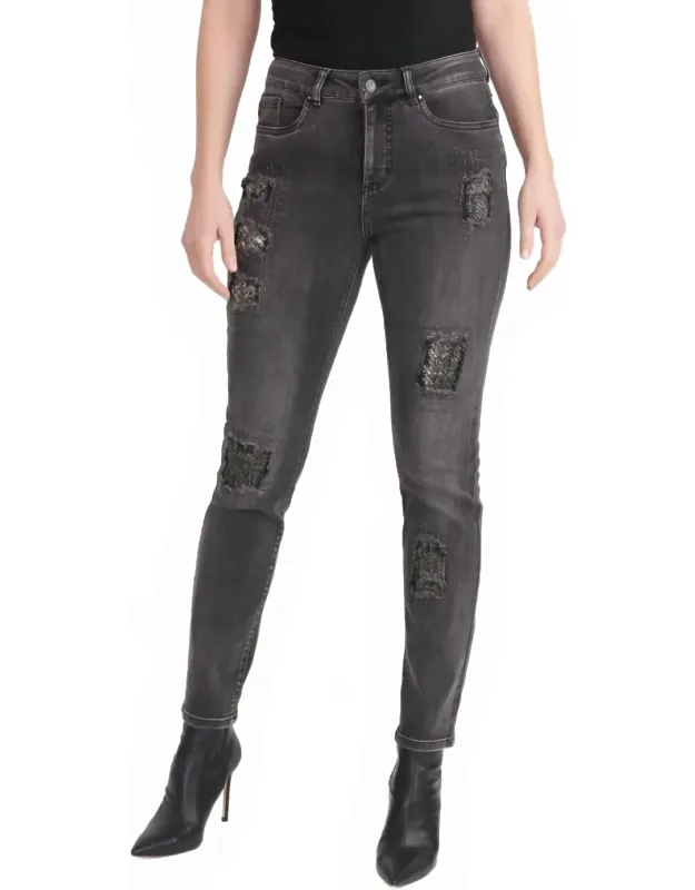 Distressed Slim Jeans