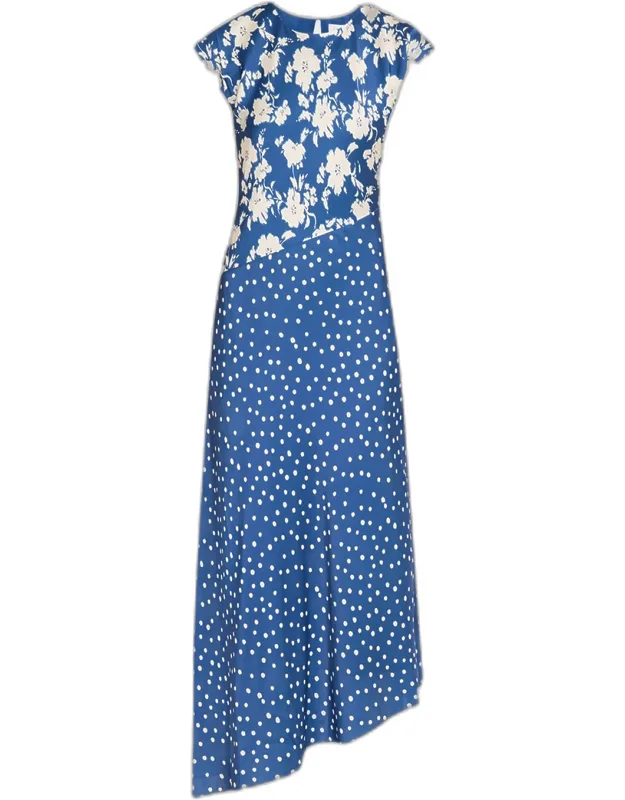 Printed Silk-blend Maxi Dress