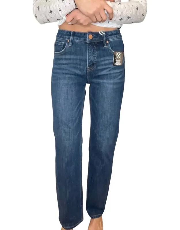 Straight Leg Denim Jeans
