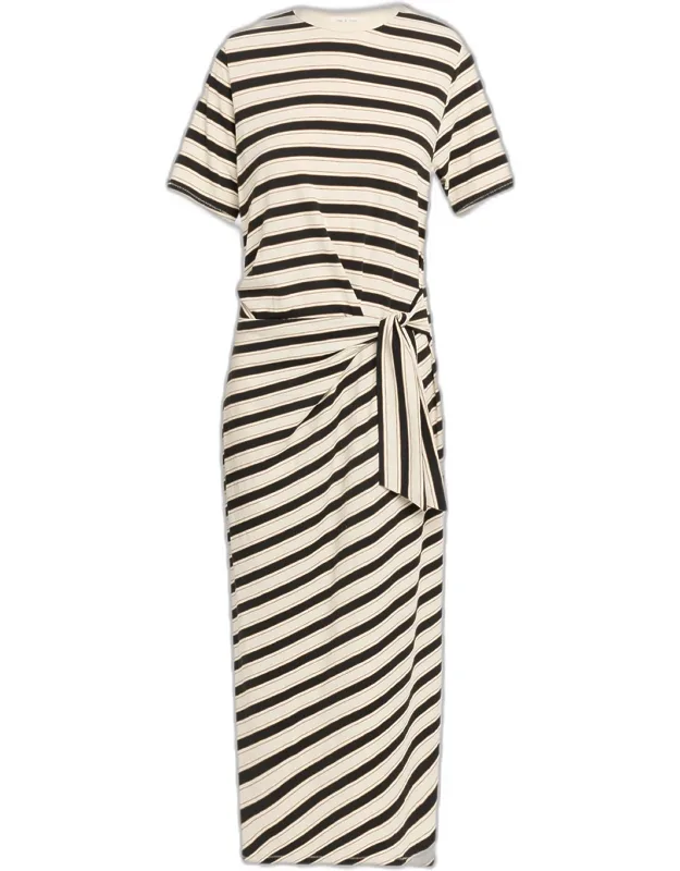 Slub Stripe T-shirt Dress