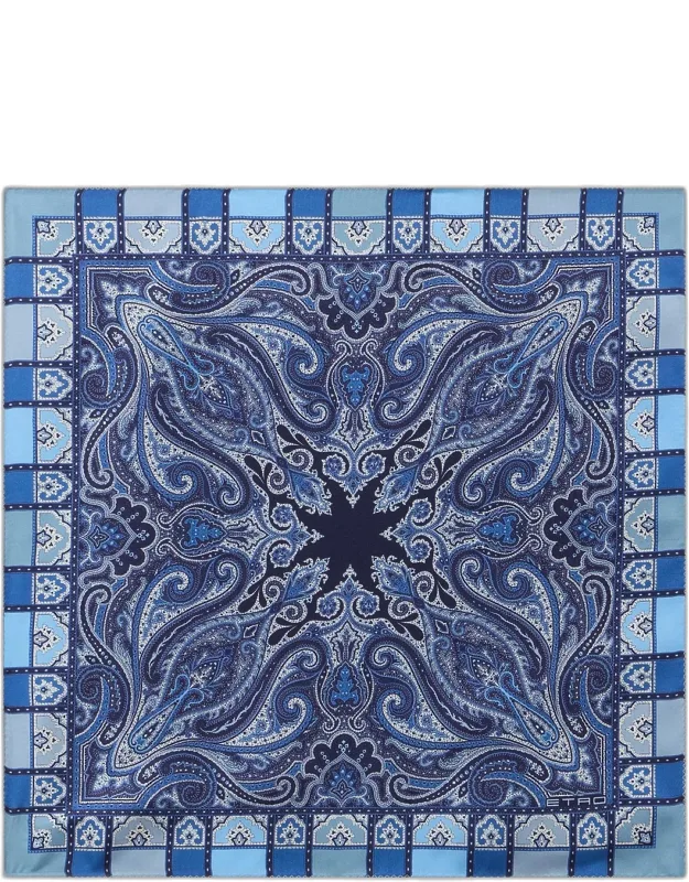 Paisley Silk Square Scarf