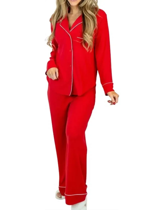 Button Down Pajama Set