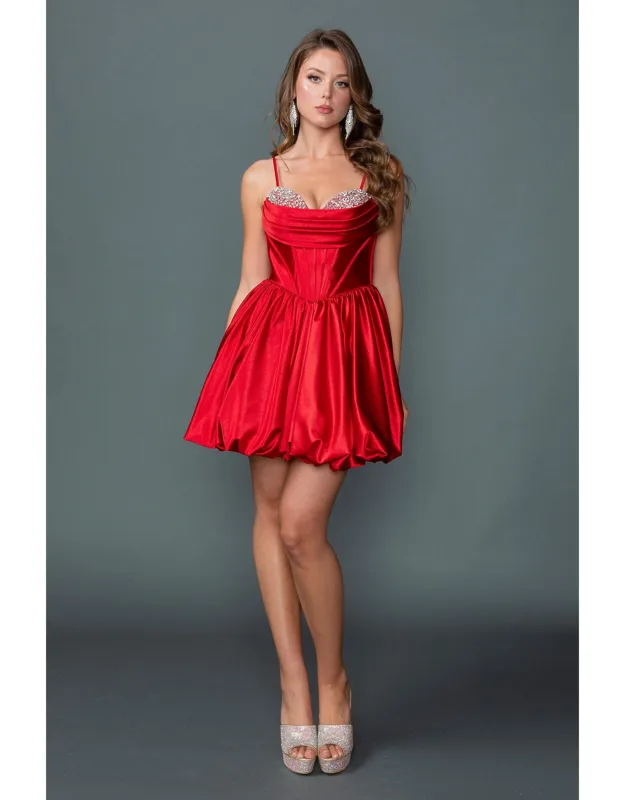 Strapless Sweetheart Neckline Beaded Corset With Tulle A-line Skirt