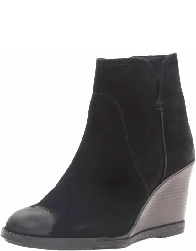 Dot Ation Wedge Ankle Booties