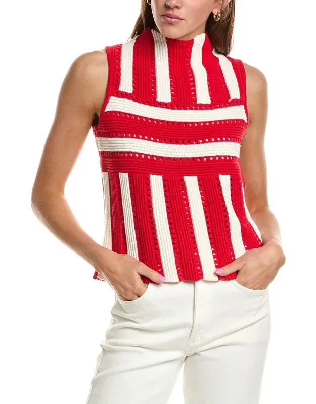 Knit Stripe Wool-blend Tank