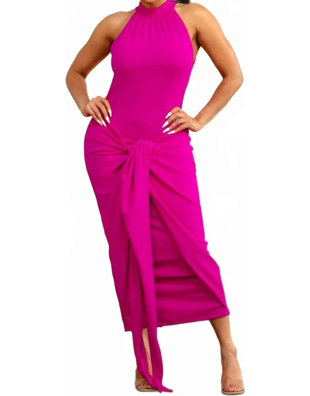 Halter Neck Maxi Dress