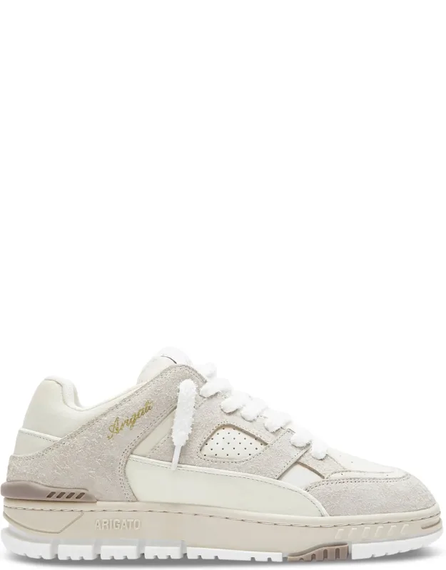 Suede And Leather Sneakers With Cushioned Sole