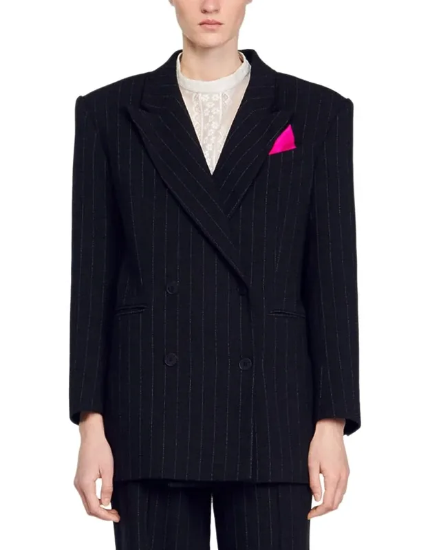 Linen-blend Blazer