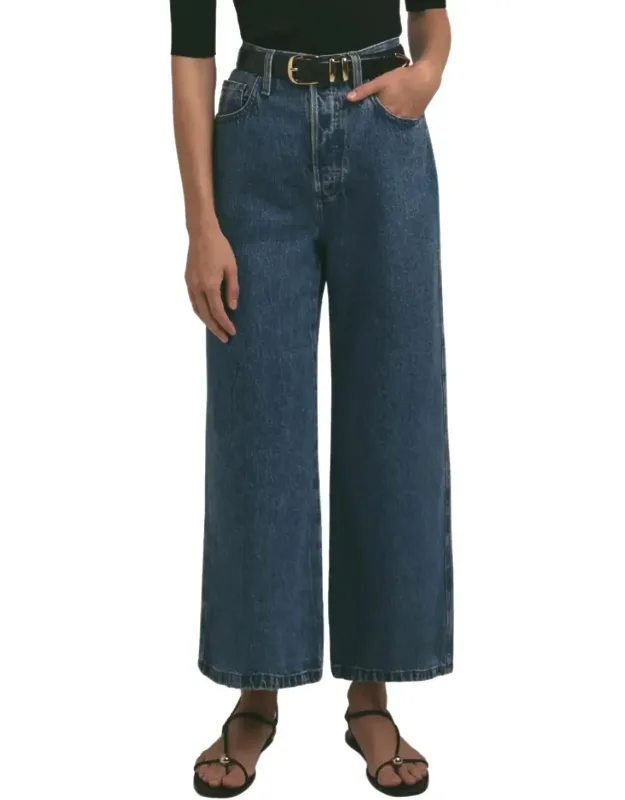 Marsha Super High Rise Wide Leg Crop Jeans
