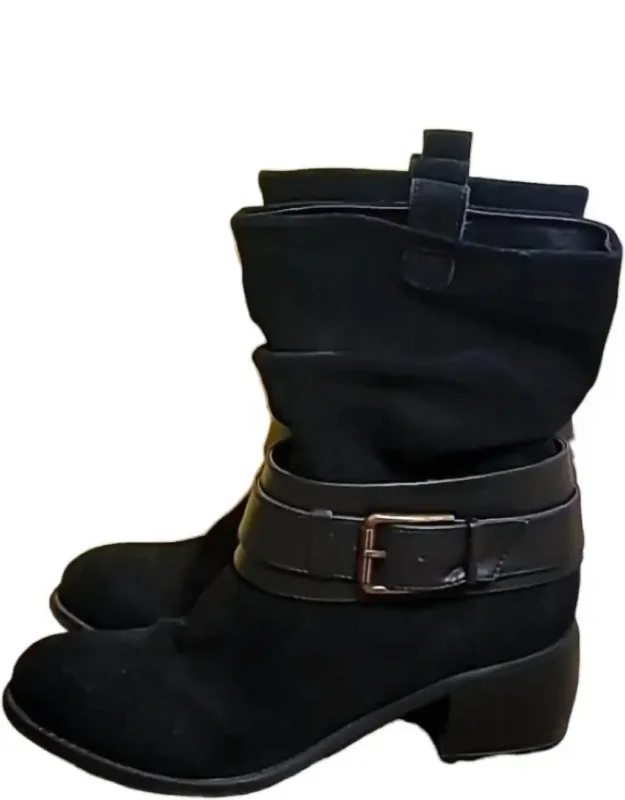 Curve Ball Heeled Boots