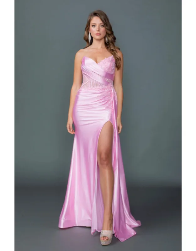 Sweetheart Illusion Corset Bodice Spaghetti Strap Fitted Mermaid Gown With Glitter Embroidery And Floor-length Hem Prom Dress