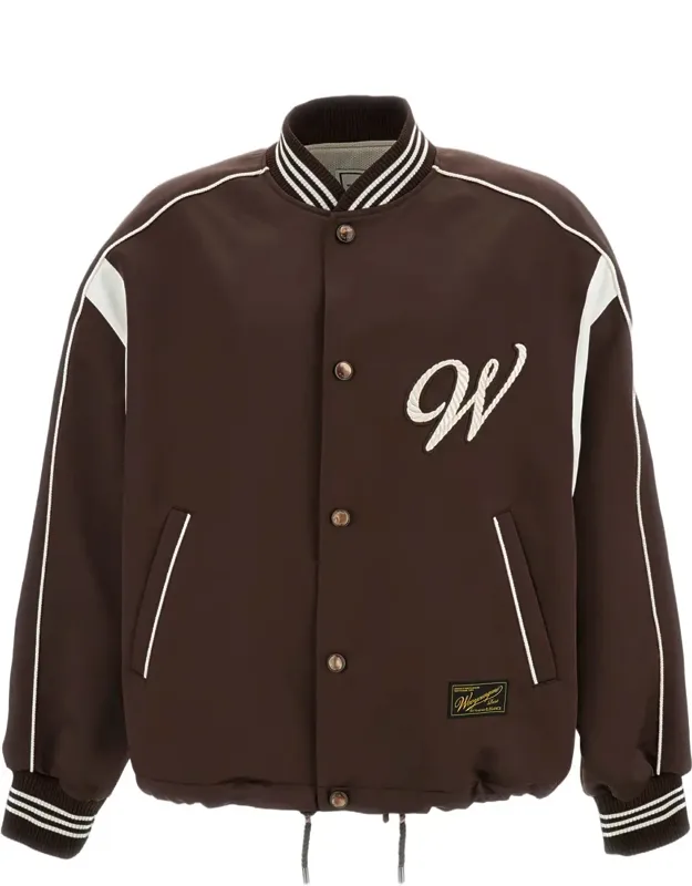 Logo Baseball Bomber Jacket
