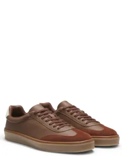 Sneakers In Leather And Suede