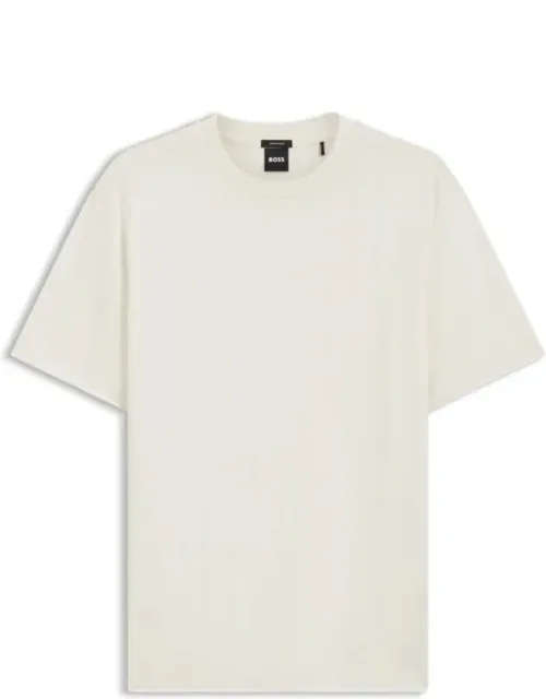Regular-fit T-shirt With Raised Jacquard Structure