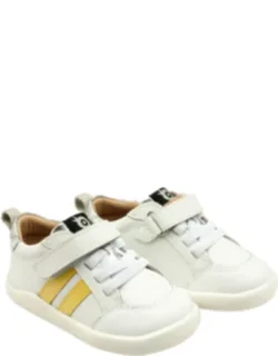 Bowler Ground Leather Sneaker Adjustable Strap With Velcro Closure