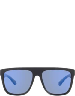 Polarized Blue Mirror Square Sunglasses
