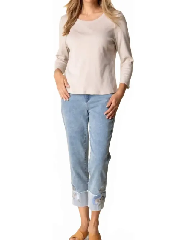 Cozy Rib Crew Neck Long Sleeve Tee
