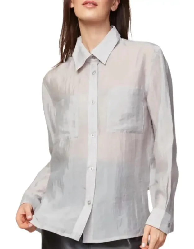 Bijou Transparent Buttoned Up Blouse