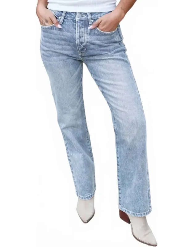 No Duh Denim Straight Leg Jeans