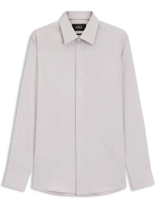 Structured Cotton Blend Shirt