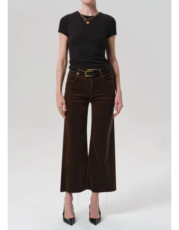 Lyra Wide Leg Crop Corduroy Pants