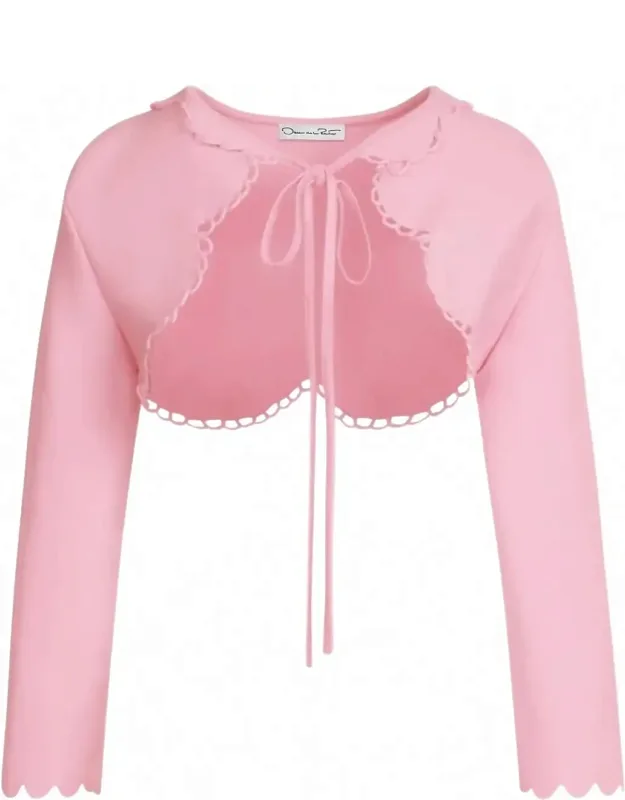 Scalloped Knit Bolero