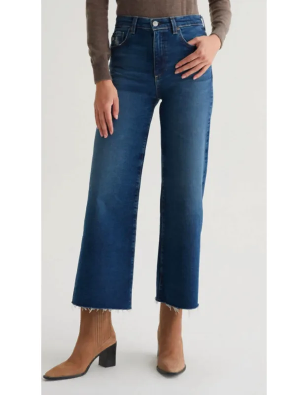 Saige Wide Leg Cropped Jeans - Transitional Seasons & Holiday Party Ensemble