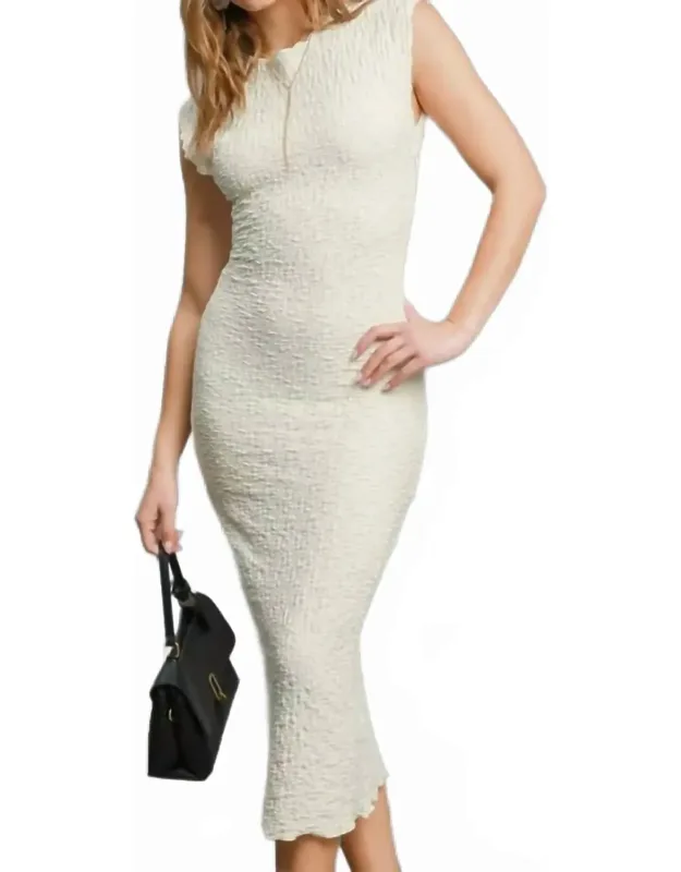 Knit Sleeveless Midi Dress