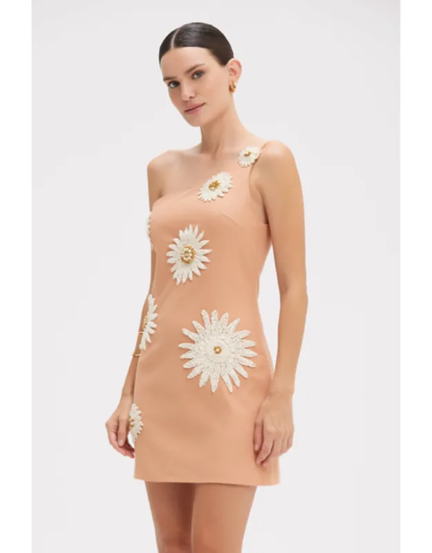 Tropic Linen One Shoulder Mini Dress