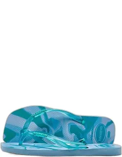 Slim Square Jelly Flip-flops