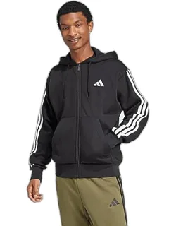Essentials 3-stripes Fleece Full-zip Hoodie