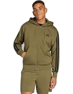 Essentials 3-stripes Fleece Full-zip Hoodie