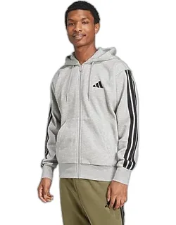 Essentials 3-stripes Fleece Full-zip Hoodie