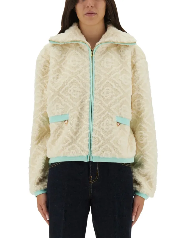 Monogrammed Fleece Jacket