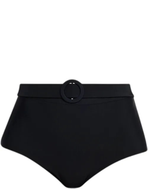 Belted High-waist Bikini Bottoms