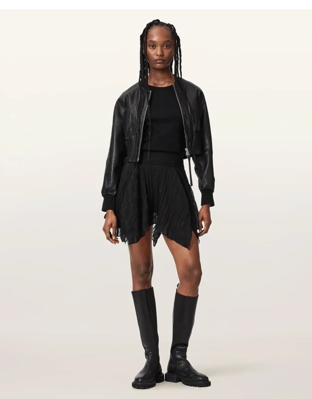 Asymmetric Mini Skirt