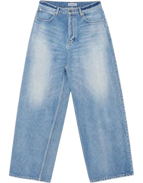 Distressed Wide-leg Jeans
