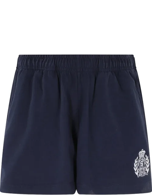 Logo-print Elasticated-waist Shorts