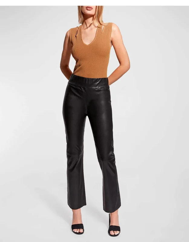 Stretch Leather Leggings