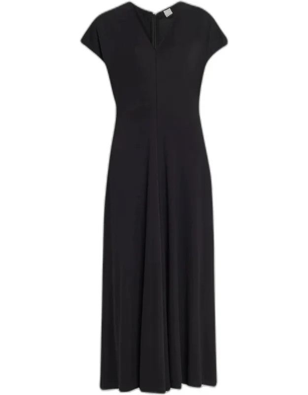 V-neck Jersey Dress
