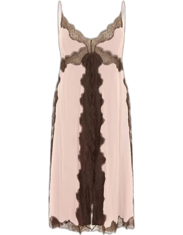 Silk Midi Slip Dress